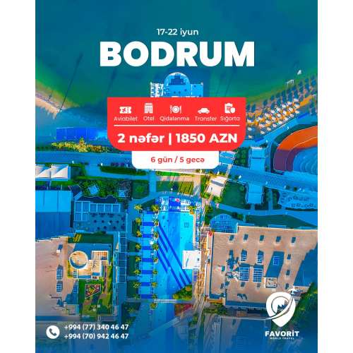 2 nəfərlik Bodrum turu, Favorit travel