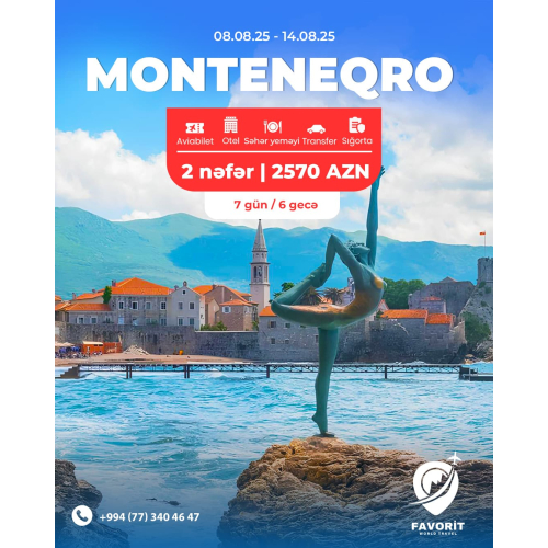Endirimli Monteneqro Turu, Favorit Travel