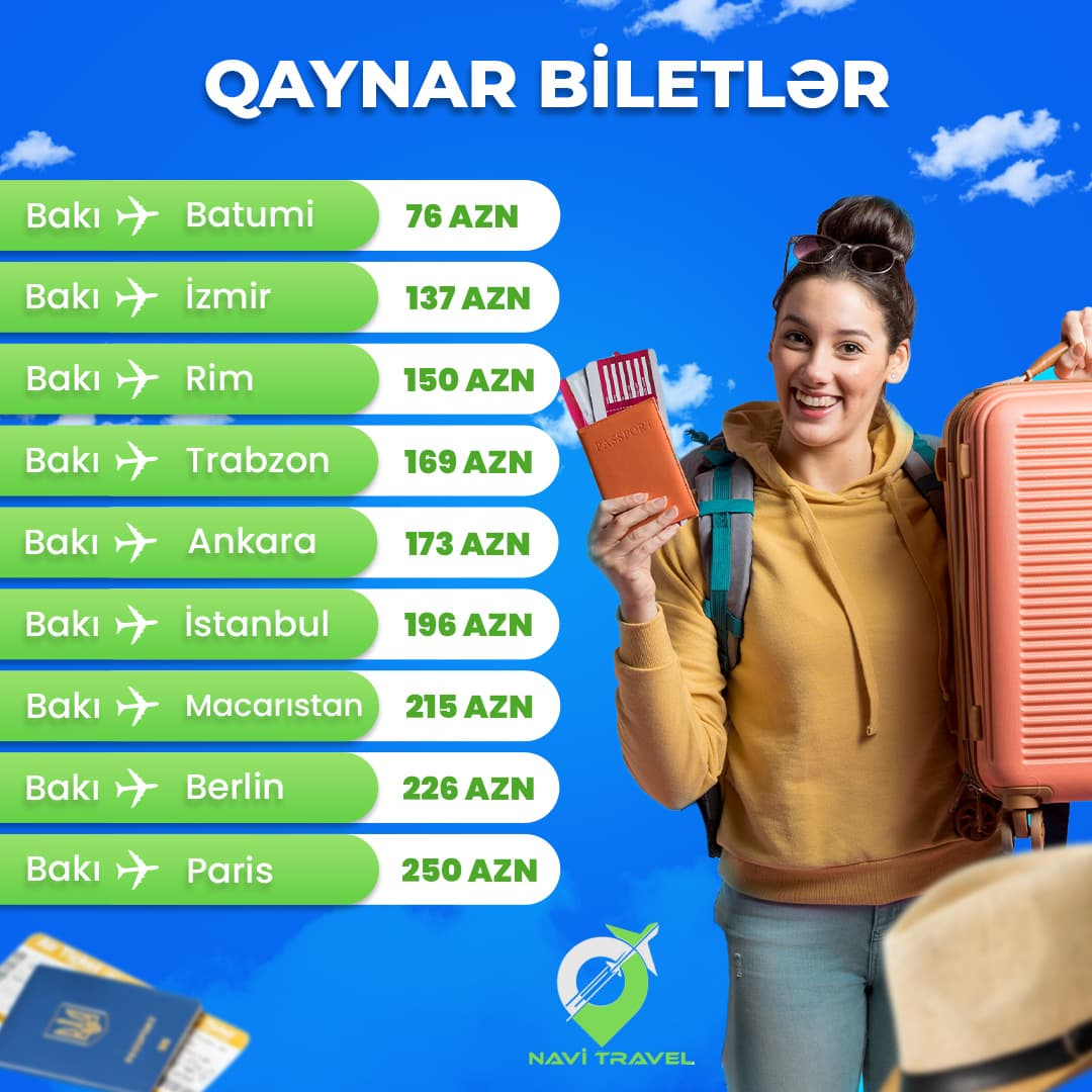 Aviabilet satışı, Navi Travel Aviabilet satışı, Navi Travel