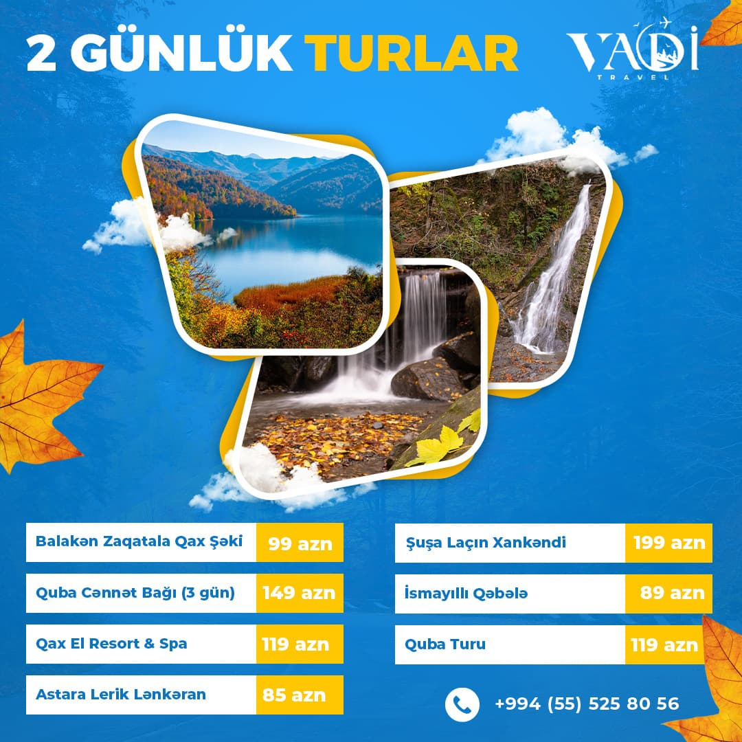 2 günlük rayon turları, Vadi Travel