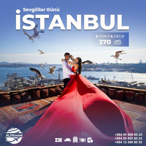 Sevgililər gününə özəl İstanbul turu, Alfa Travel