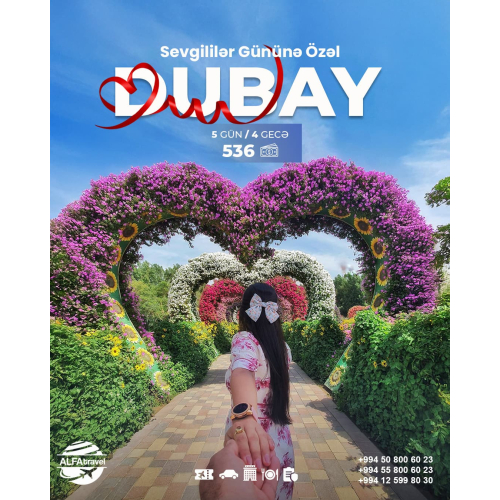 Sevgililər gününə özəl Dubay Turu, Alfa Travel