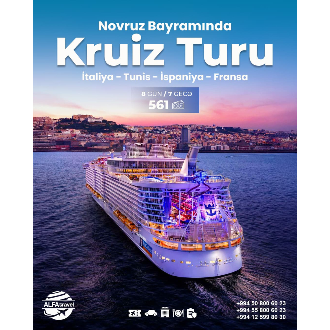 Novruz Bayramında Kruiz Turu, Alfa Travel Novruz Bayramında Kruiz Turu, Alfa Travel