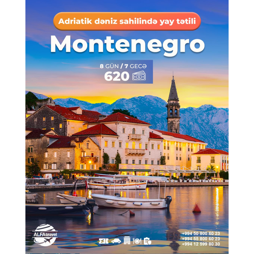 Montenegro turları, Alfa Travel Montenegro turları, Alfa Travel