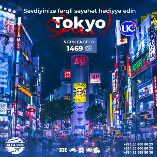 Sevgililər gününə özəl Tokyo Turu, Alfa Travel
