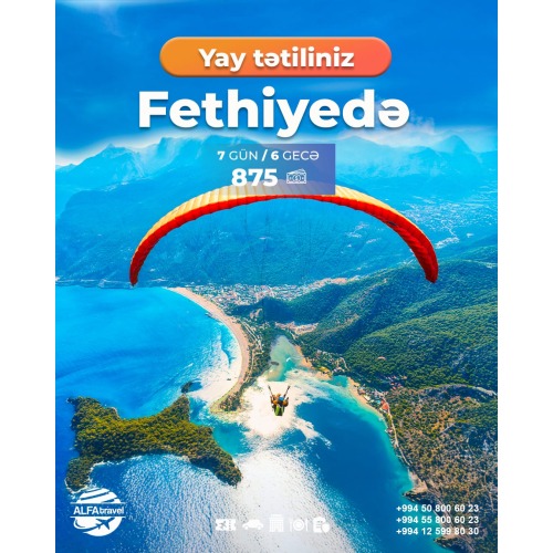 7 günlük Fethiye turu, Alfa Travel