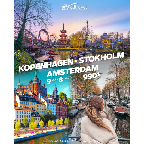 Kopenhagen Stokholm Amsterdam turu, ALL Travel