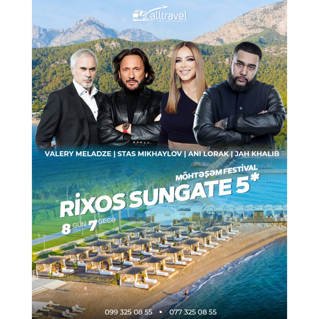 Rixos Sungate 5 ulduzlu oteli, All Travel Rixos Sungate 5 ulduzlu oteli, All Travel