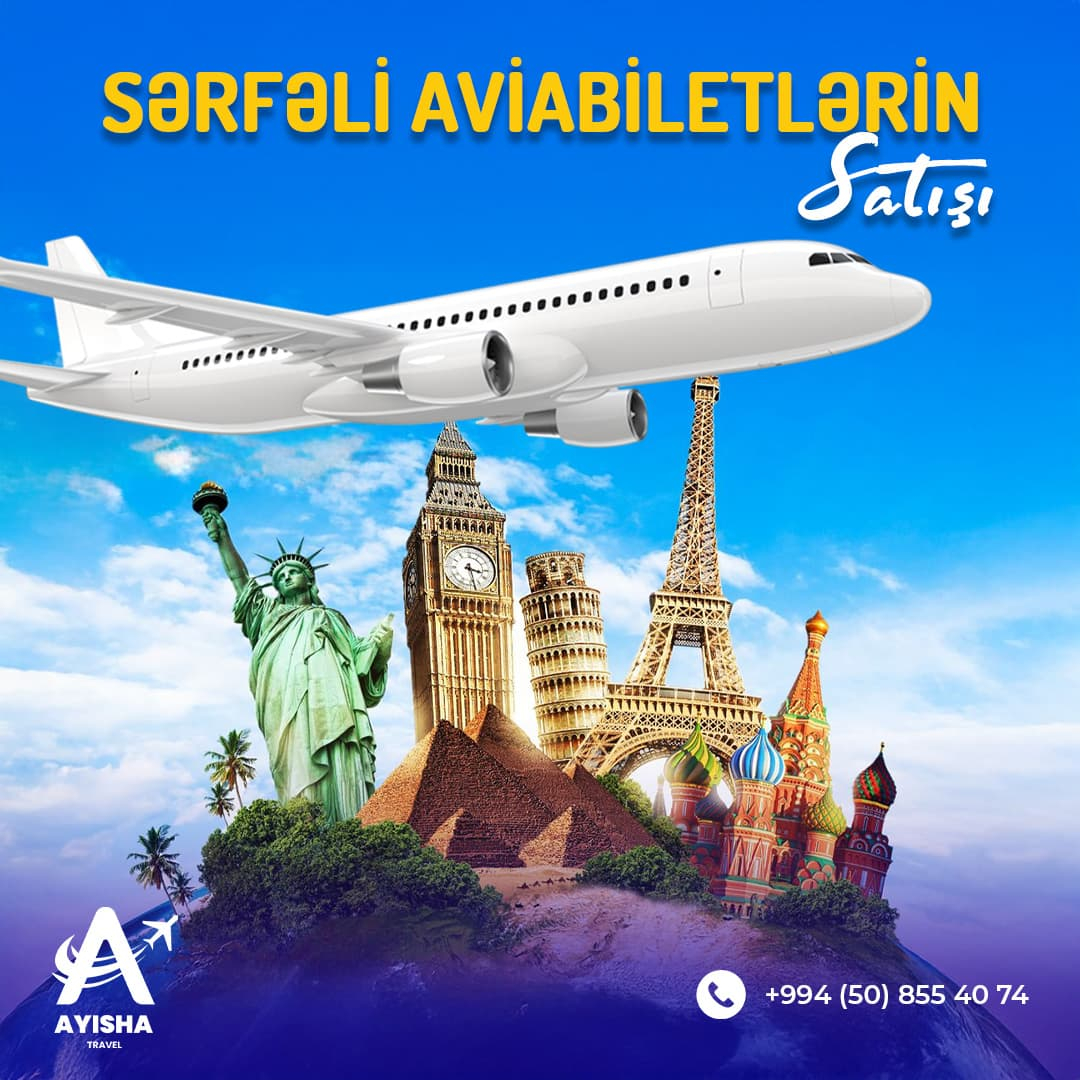 Sərfəli Aviabiletlərin satışı, Ayisha Travel