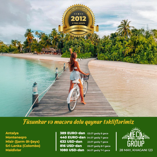 Büdcənizə uyğun turlarımız, EC Group Travel