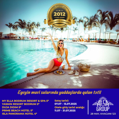 Egey dəniz bölgəsində endirim, EC Group Travel