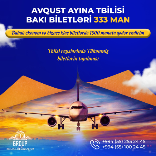 Sentyabr ayına Avropaya Şok qiymətlər, EC Group Travel