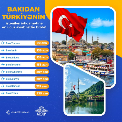 Bakıdan Türkiyəyə ucuz Aviabiletlər, EC Group
