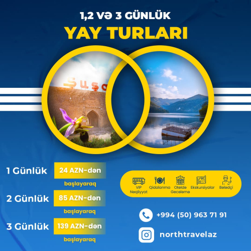 Yay turlari, North travel