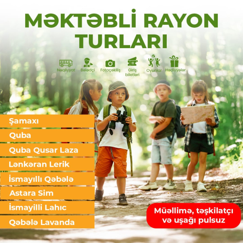 Məktəbli rayon turları