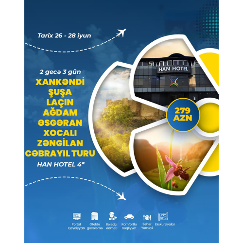 Qarabağ turları, Turlar Baku