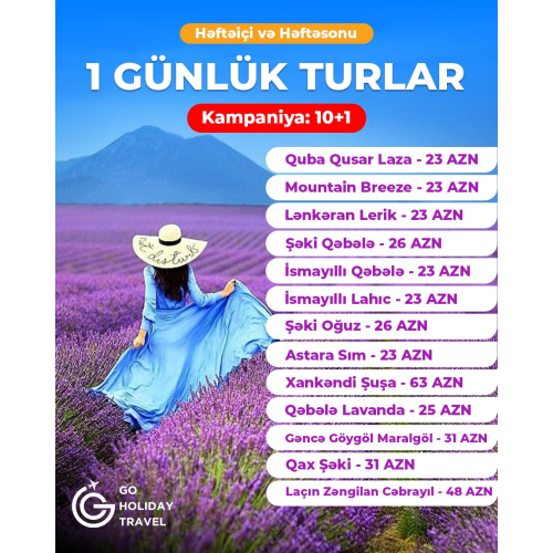 1 günlük turlar, Go Holiday Travel