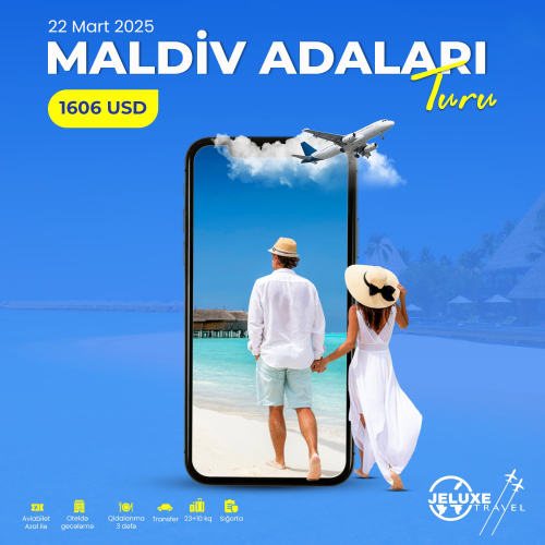 Maldiv Adaları Turu, Jeluxe Travel