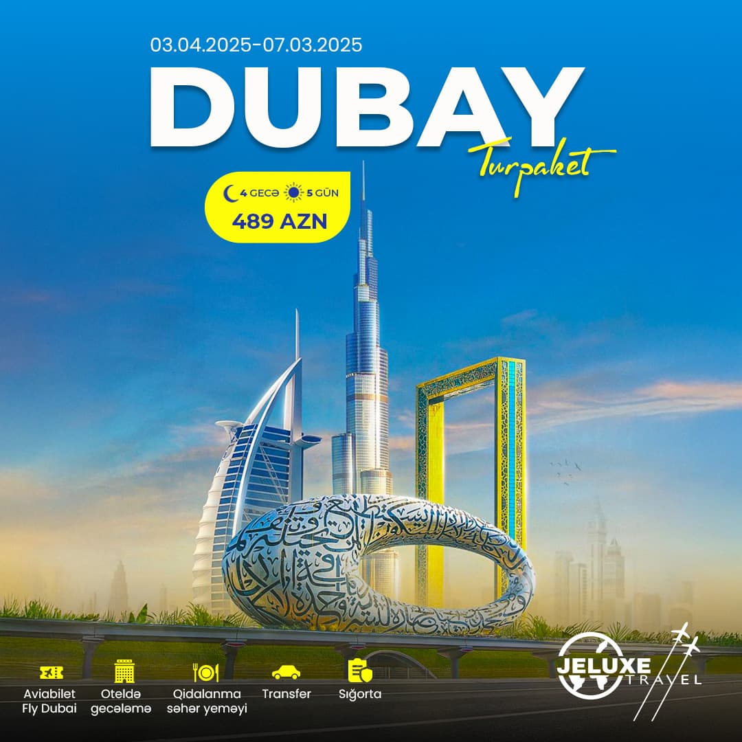 5 günlük Dubay Turpaketi, Jeluxe Travel
