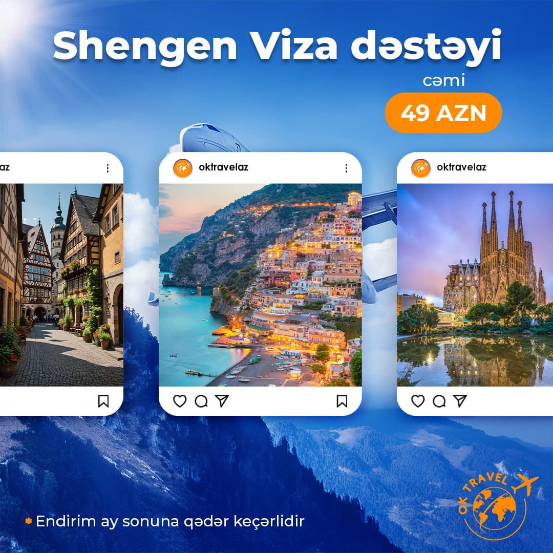 Shengen viza dəstəyi, Ok Travel Shengen viza dəstəyi, Ok Travel
