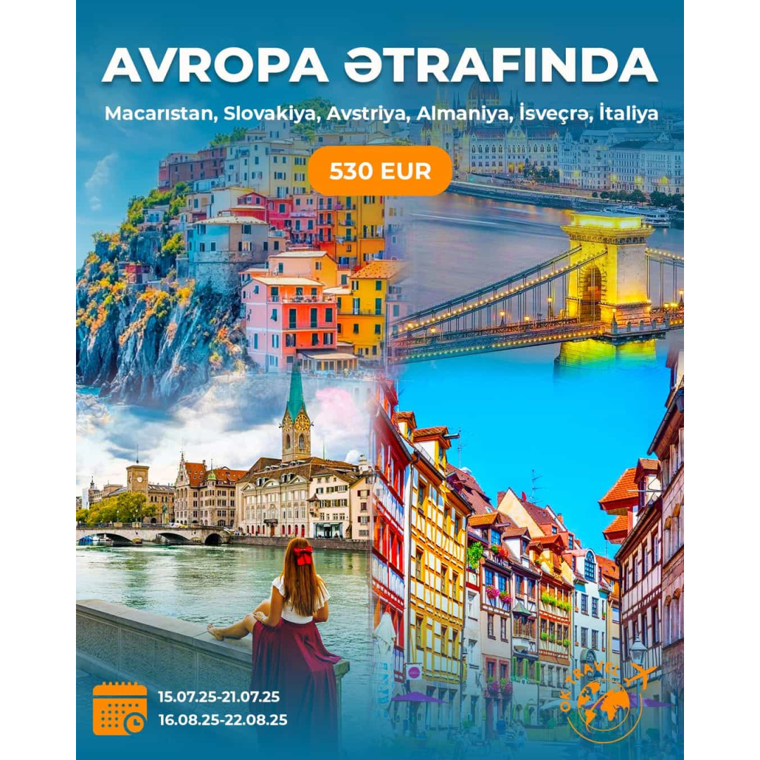 Avropa turları, OK Travel Avropa turları, OK Travel
