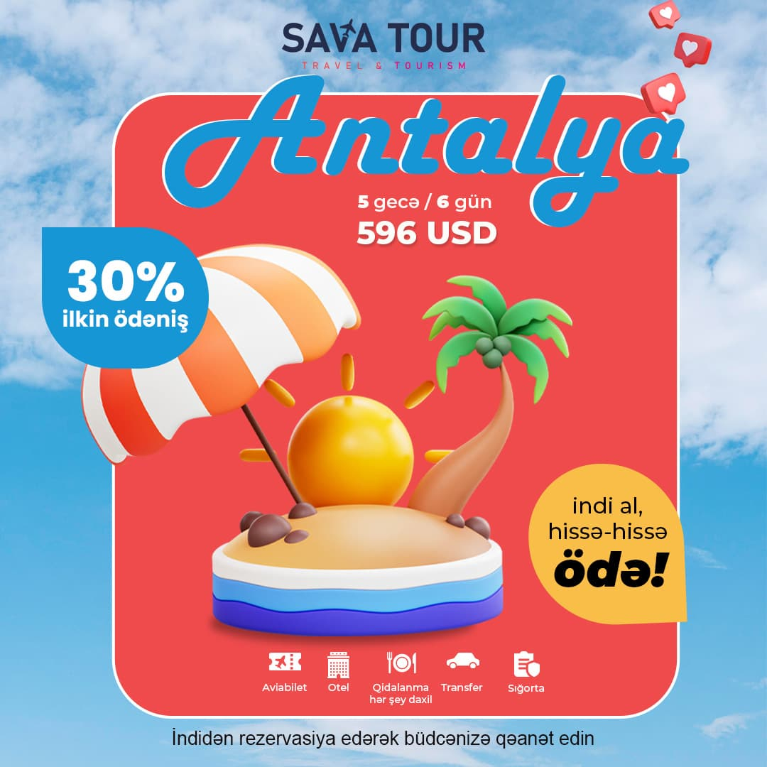Antalya turu, Sava Tour Antalya turu, Sava Tour