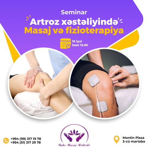 Seminar, Artroz xəstəliyində Masaj və fizioterapiya, Baki masaj məktəbi