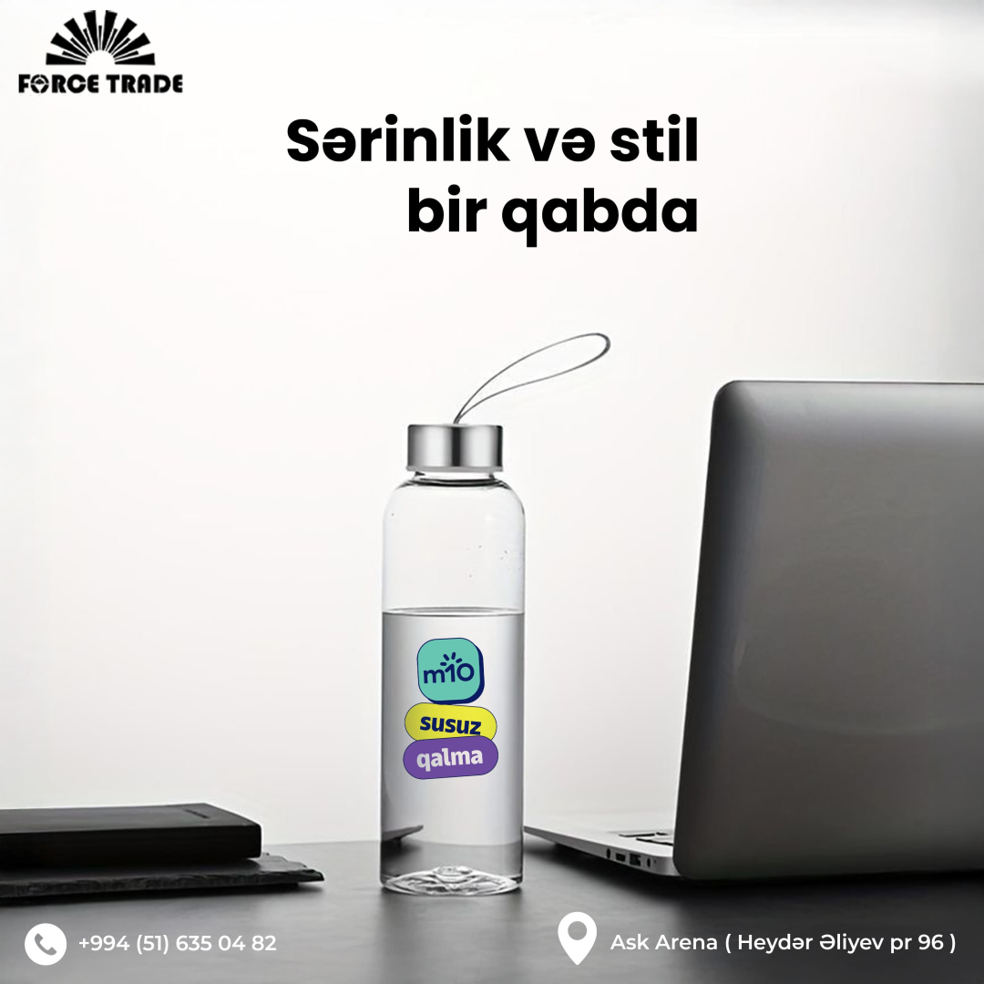 Su qablarının üzərinə logo çapı, Force Trade Su qablarının üzərinə logo çapı, Force Trade