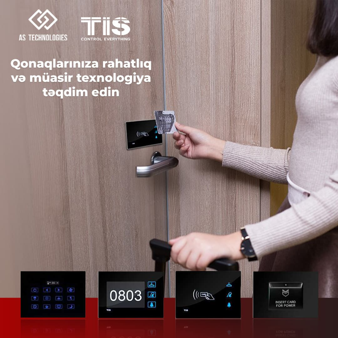 Ağıllı otel sistemləri, TIS Control - AS technologies Ağıllı otel sistemləri, TIS Control - AS technologies