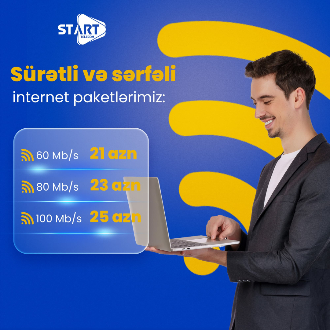 Sürətli və sərfəli İnternet paketləri, Start Telecom Sürətli və sərfəli İnternet paketləri, Start Telecom