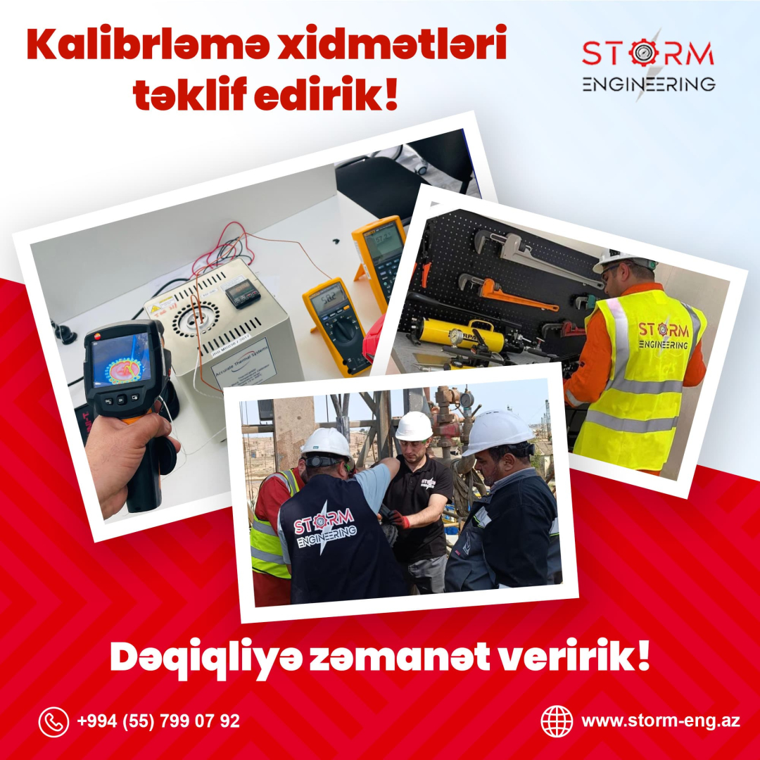 Kalibrləmə xidməti təklif edirik, Storm engineering
