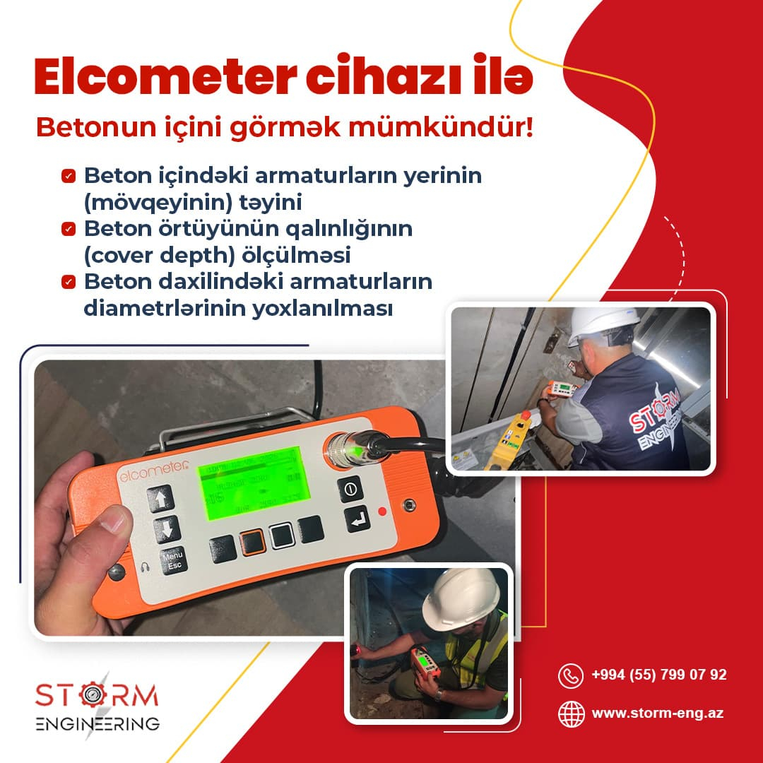 Elcometer cihazı sayəsində beton yoxlanılması, Storm Engineering Elcometer cihazı sayəsində beton yoxlanılması, Storm Engineering