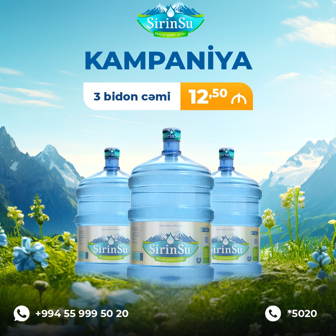 Endirimli 3 bidon su kampaniyası, Şirin Su