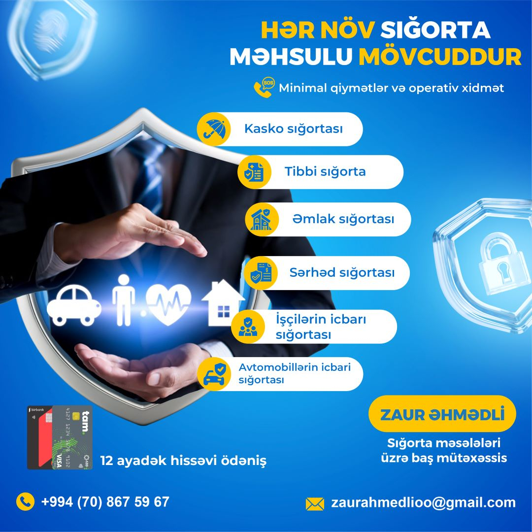 Hər növ sığorta xidmətləri, Zaur Əhmədli