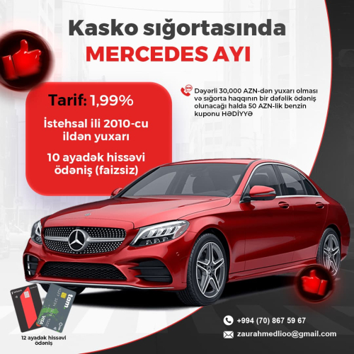Mercedes avtomobilləri üçün kasko sığortası, Zaur Əhmədli
