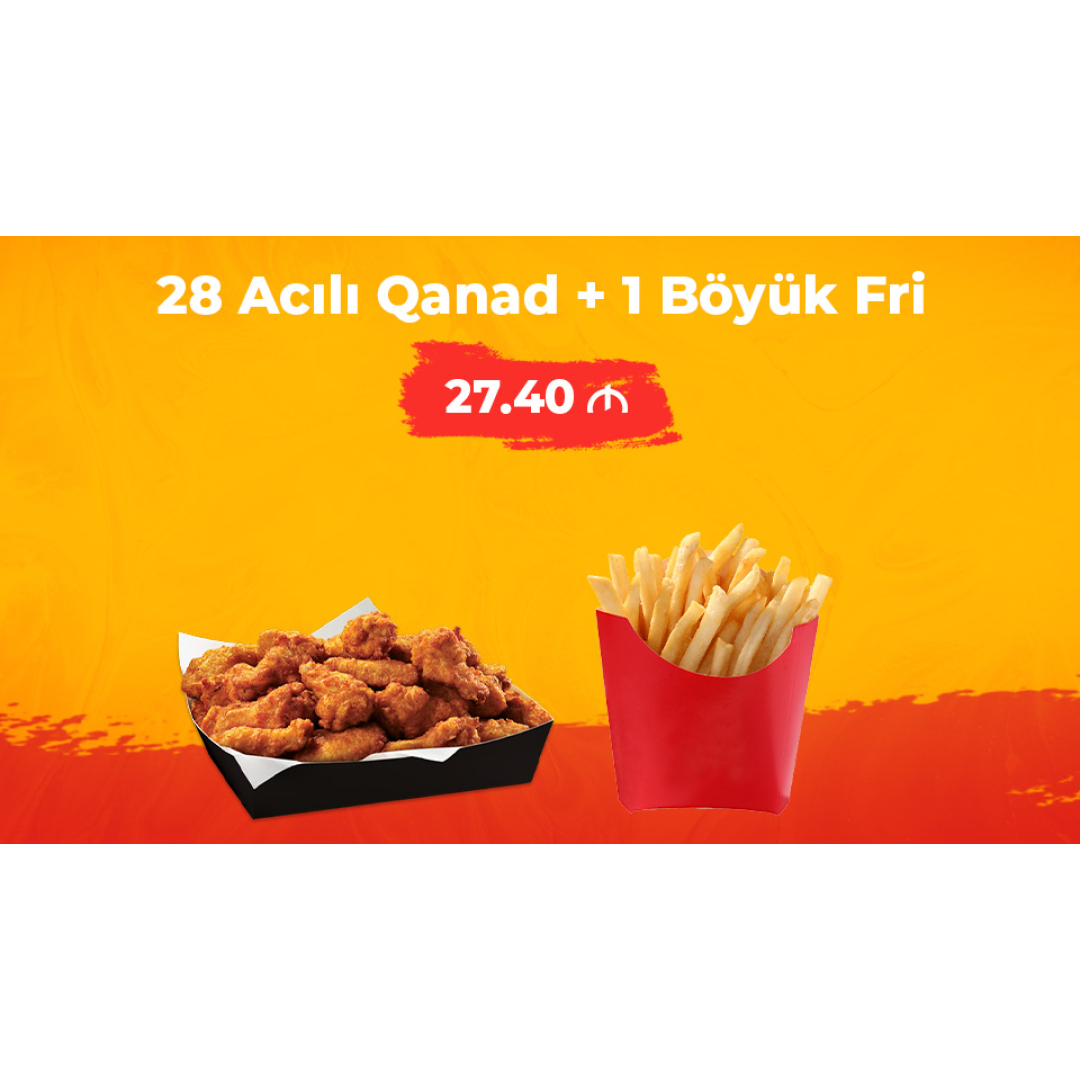 28 Acılı Qanad + 1 Böyük Fri