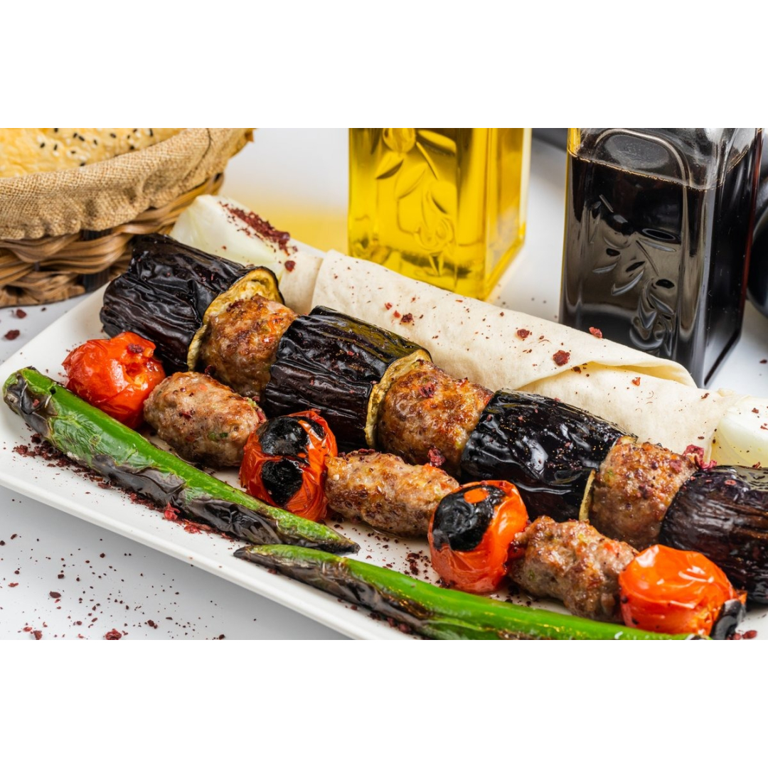 Badımcan kababı ət ilə 