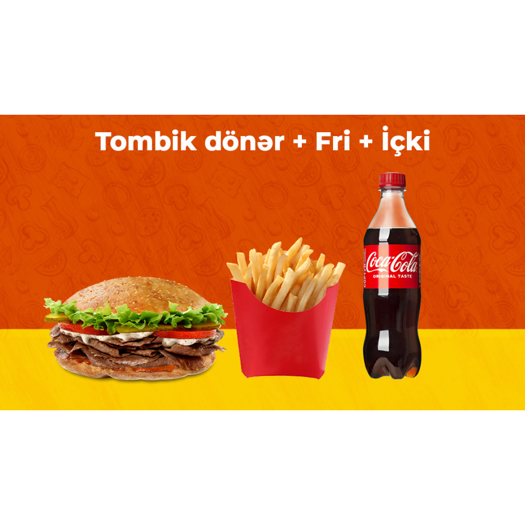 Tombik Dönər + Fri + İçki