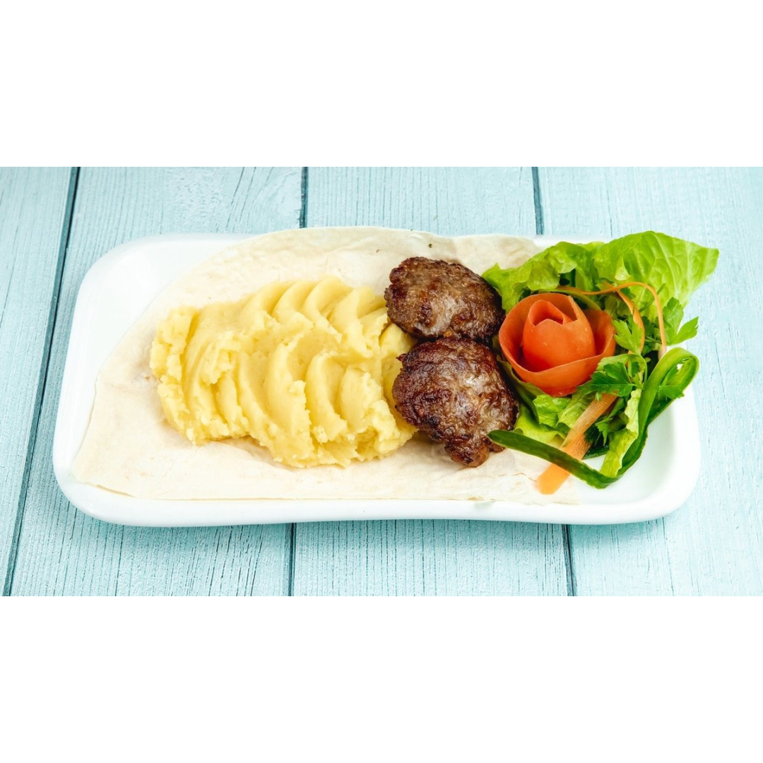 Kartof püre kotlet ilə