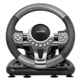 Oyun sükanı Gaming wheel Defender FORSAGE GTR USB, (64367)