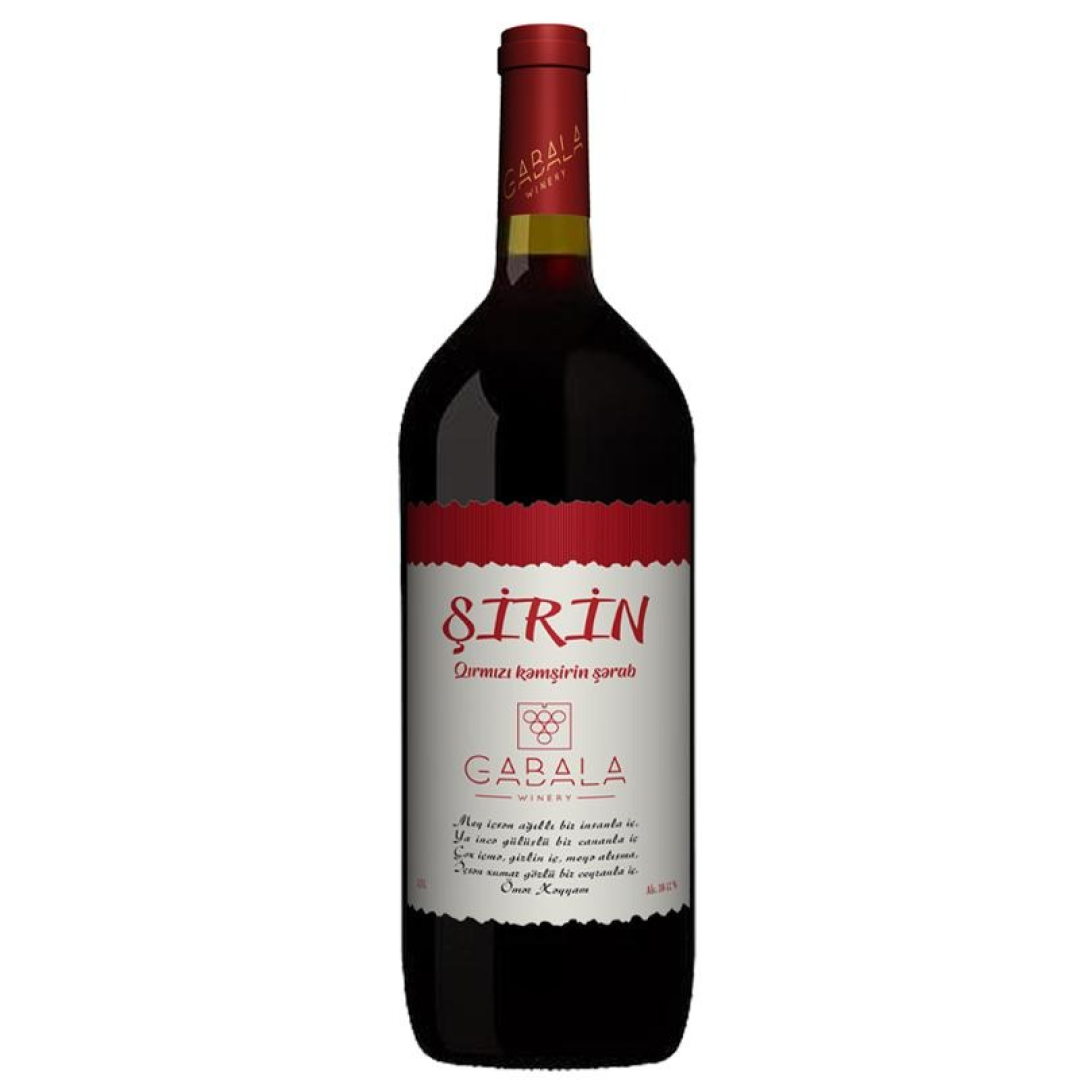 Şərab Şirin qırmızı kəmşirin şərab 1.5L
