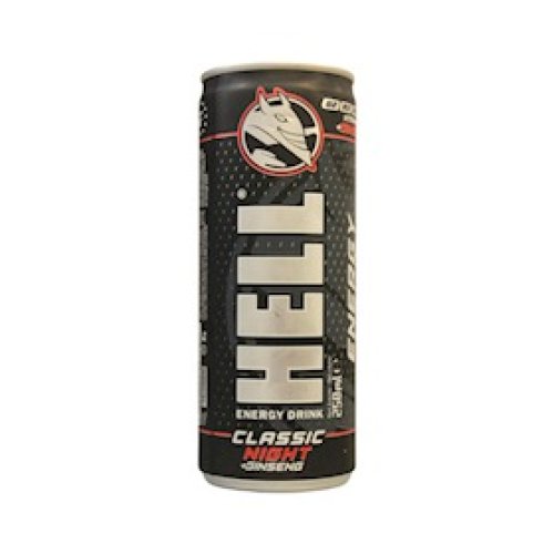 Energetik içki Hell Classic banka 0.25 l