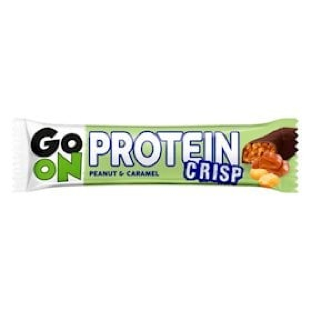 Proteinli baton Go On Nutrition Crisp Peanut & Caramel ilə 50 q