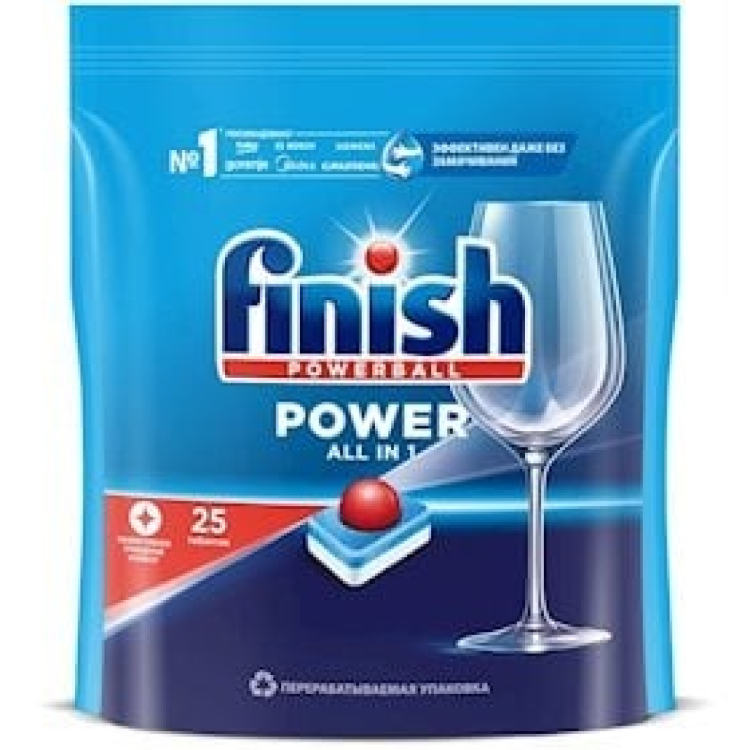 Qabyuyan maşın üçün həblər Finish Power, 25 əd