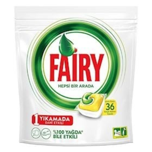 Qabyuyan maşın üçün həblər Fairy All in 1, 36 əd 