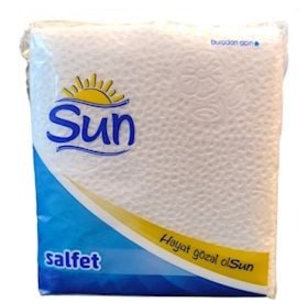 Kağız salfetlər Sun 25x25sm 80 ədəd