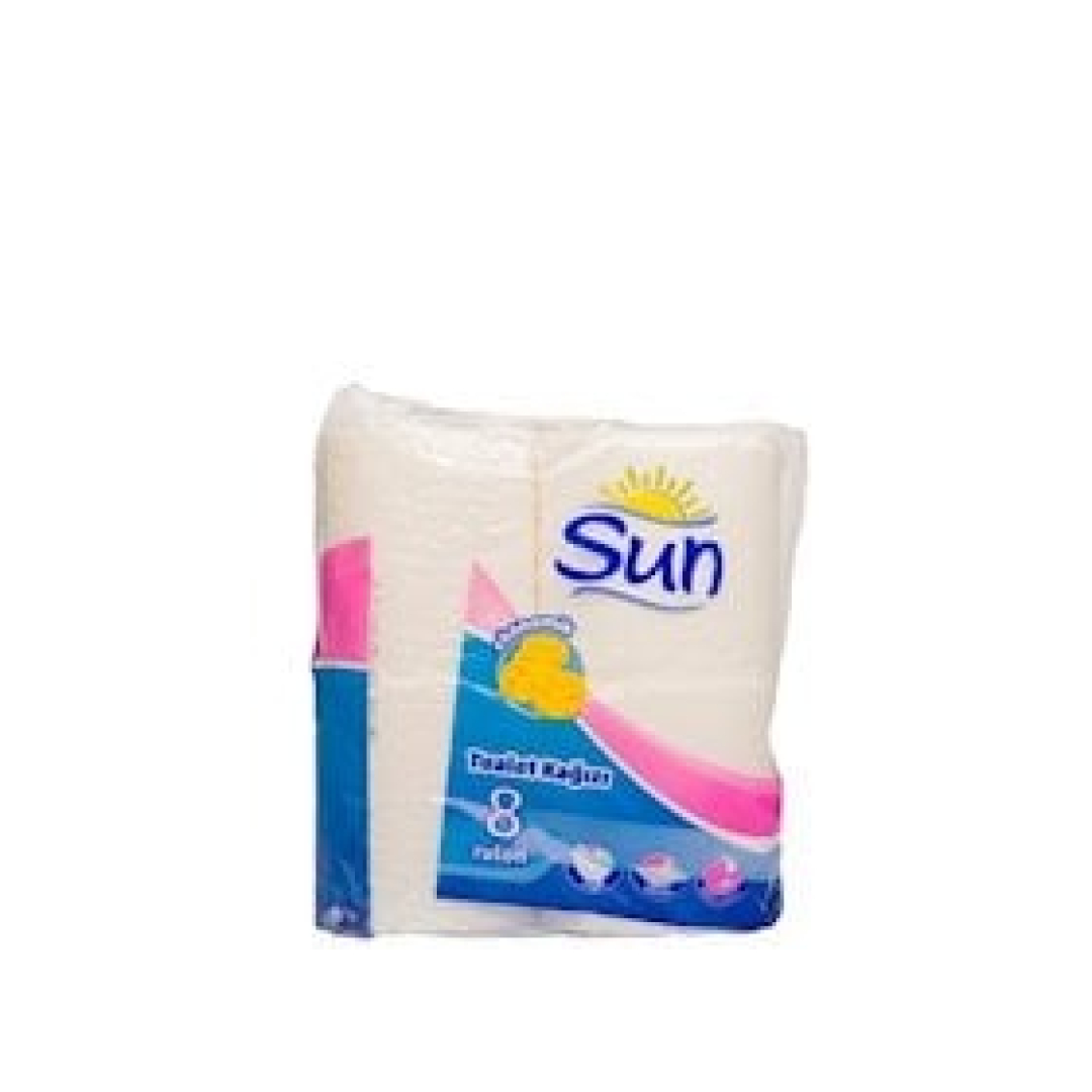 Tualet kağızı Sun, 2 qat, 8 rulon