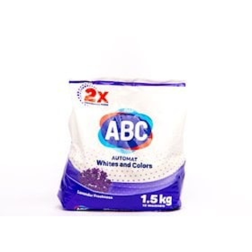 Yuyucu toz ABC Automat White & Color Lavender Freshness, ağ və rəngli çamaşır, avtomat, 1.5 kq