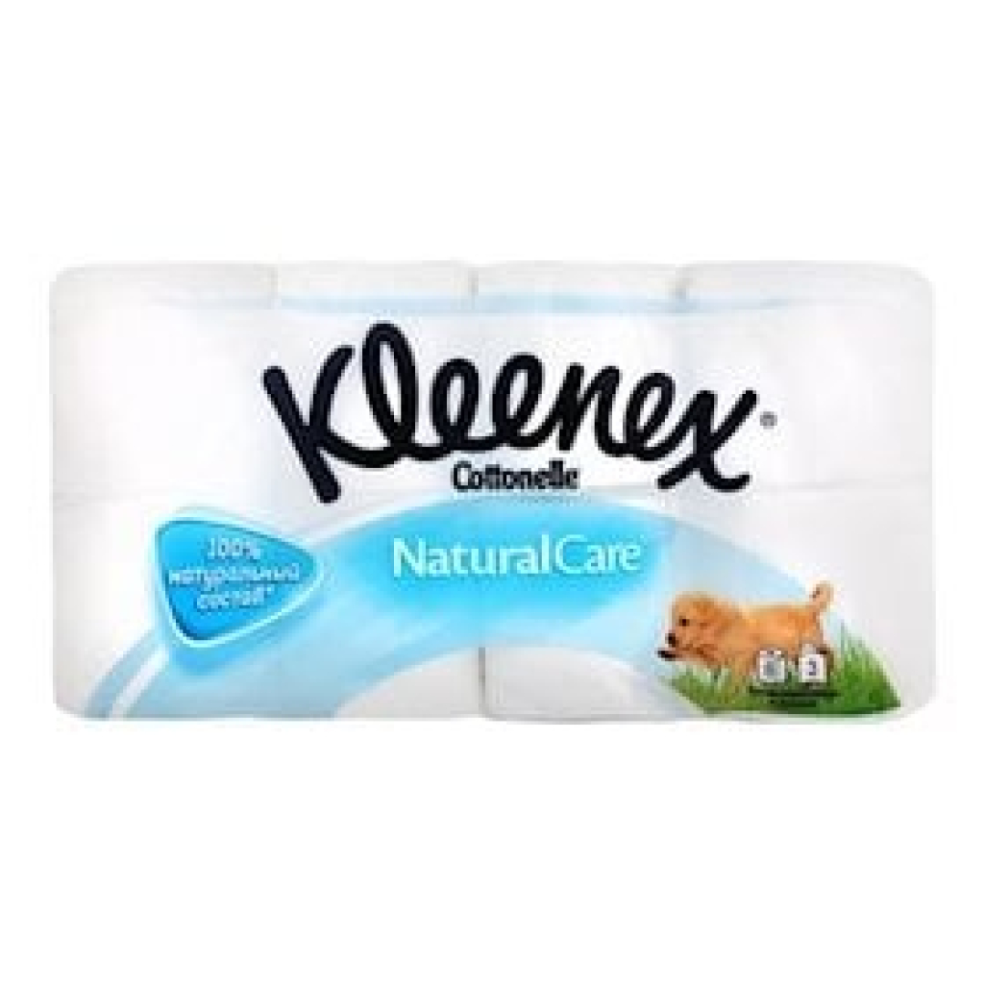 Tualet kağızı Kleenex Natural Care Cottonelle, 8 rulon 