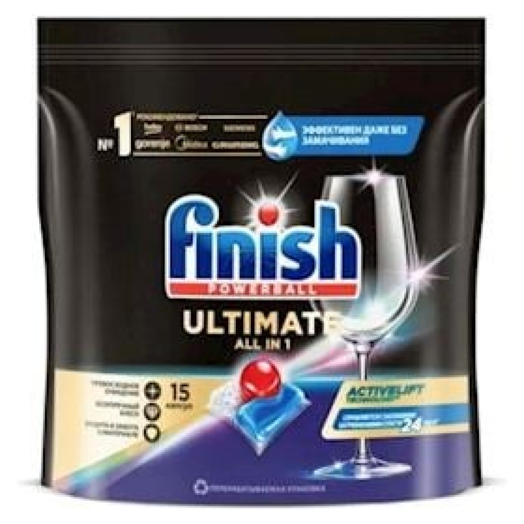 Qabyuyan maşın üçün kapsullar Finish Ultimate 15 əd